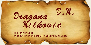 Dragana Milković vizit kartica